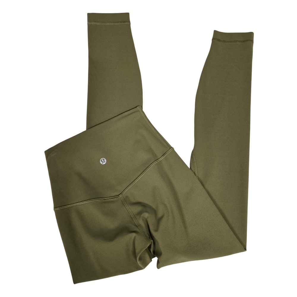 Lululemon Align High-Rise Tight 24" Nulu Soft Olive Green Leggings Size 0 NWOT